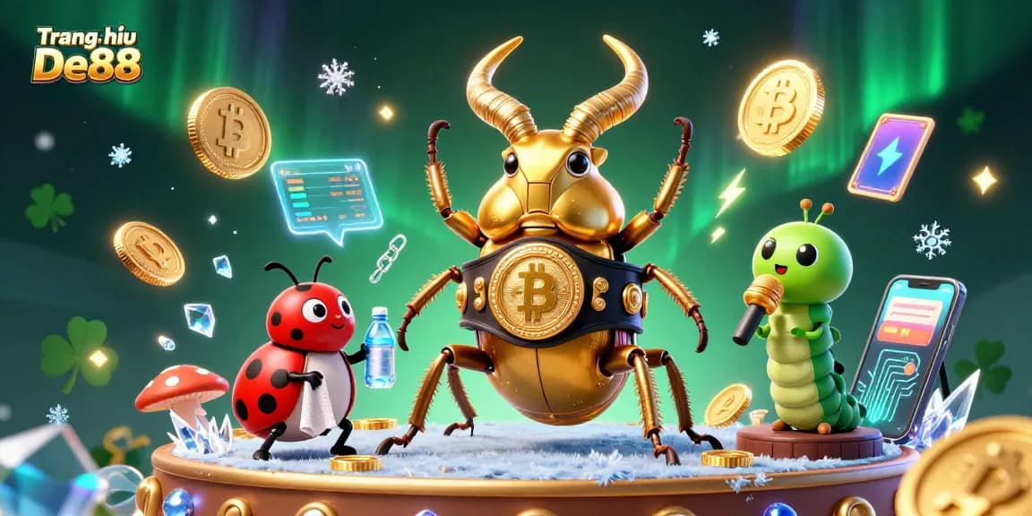 Join the thrilling action at Trang chủ De88 with animated characters sparring in a vibrant virtual casino world.