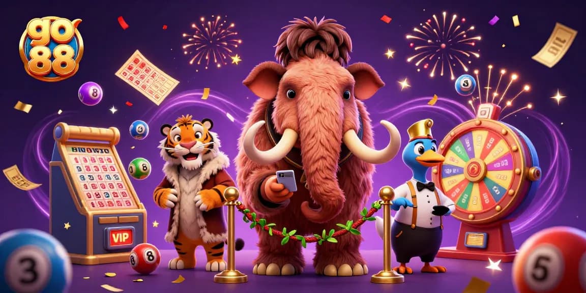 Engage with go 88 at a vibrant casino scene featuring dynamic characters and exciting game elements.