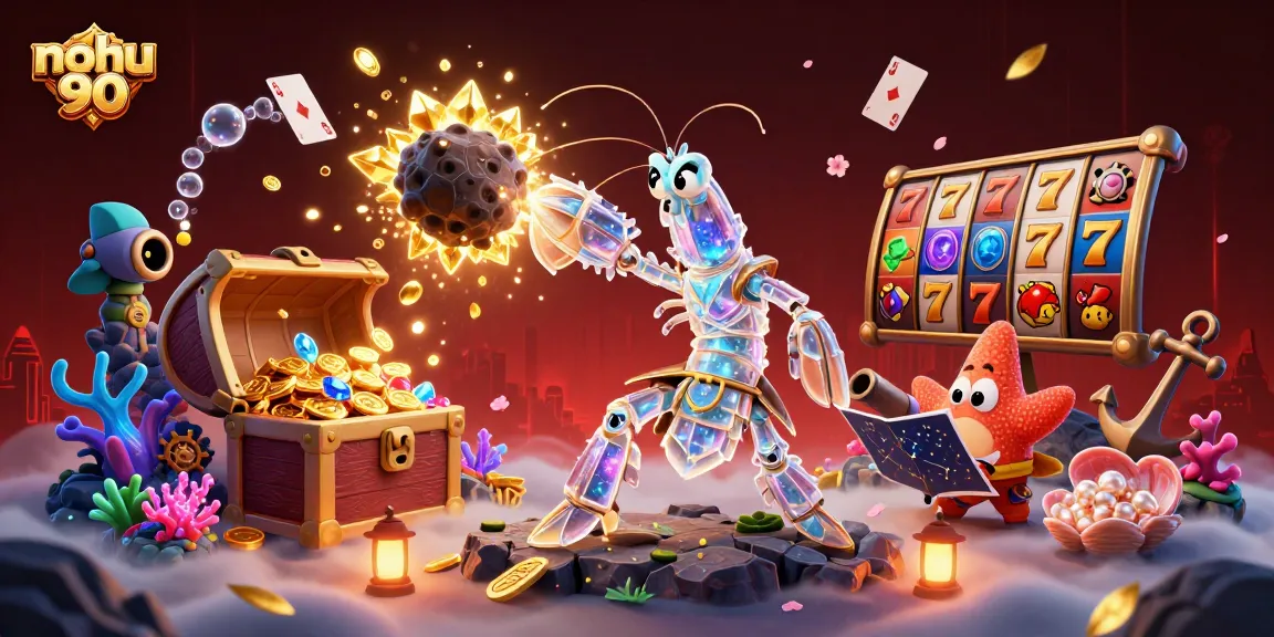 Engage in thrilling slots at nohu 90 with dynamic 3D characters and explosive game elements.