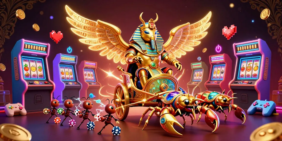 Engage with FABET through vibrant online casino elements like slots and poker chips.
