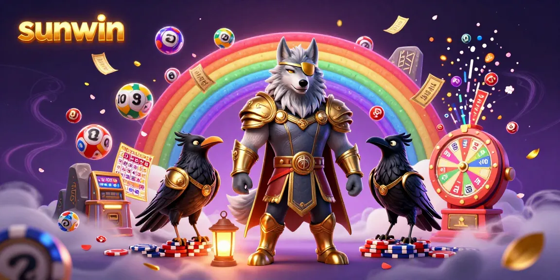 Win big at sunwin with a vibrant Norse mythology-inspired gaming scene featuring Odin and dynamic game elements.