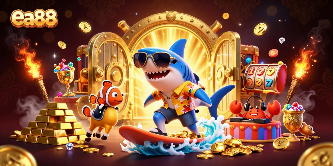 Win big at ea88 while surfing through a vibrant 3D casino world filled with treasures and fun!