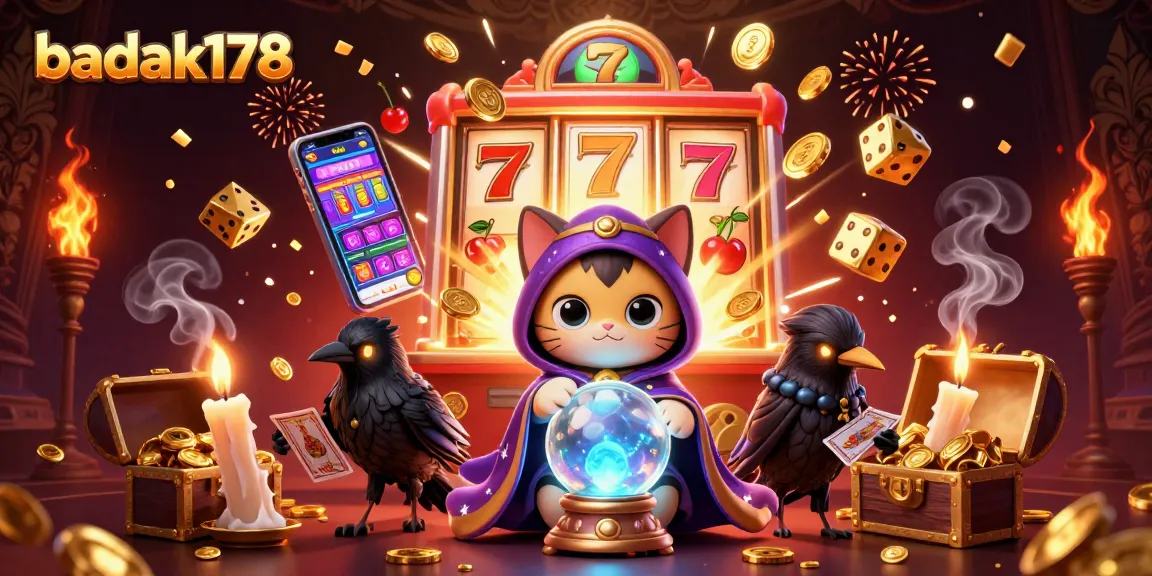 Experience the magic at badak178 with a dynamic casino ambiance in 3D illustration.