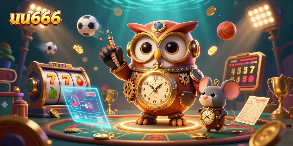 Engage with uu666’s immersive online casino experience featuring steampunk owl and rich gaming elements.