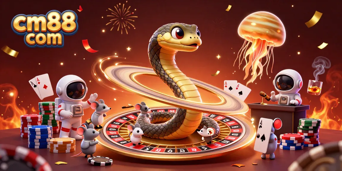 Experience the thrill of cm88 com with astronaut mice betting on a cosmic roulette wheel.