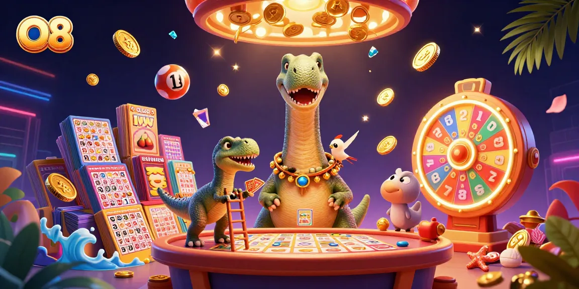 O8 game scene showcases a bingo-themed casino environment with exciting winning elements.