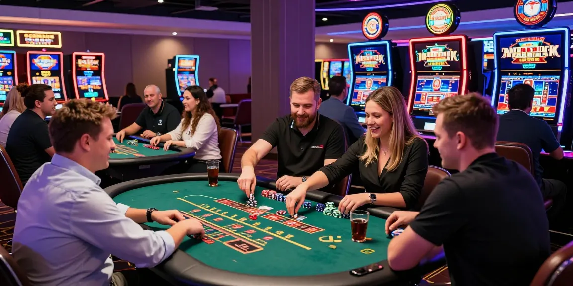 Esperienza di gioco entusiasmante nei casinò online non AAMS con giocatori diversi e atmosfera vivace.