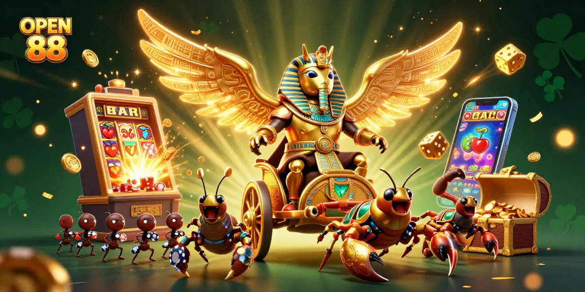 Experience the excitement of casino gaming with OPEN 88's dynamic characters in action.