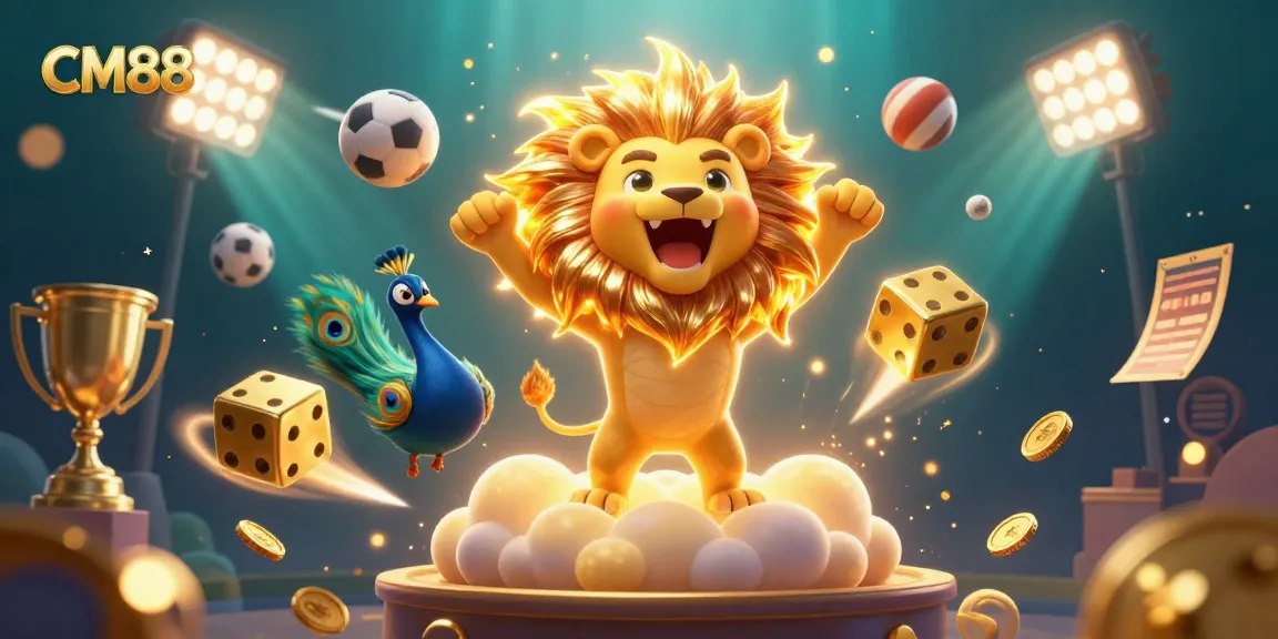 Experience the thrill of CM88 casino with dynamic sports elements and golden rewards.